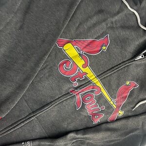 NEW 2 PC St. Louis Cardinals baseball jacket hoodie and ball cap